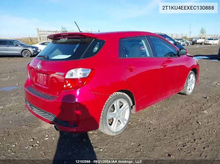 2014 Toyota Matrix Wagon VIN: 2T1KU4EEXEC130888 Lot: 12102566