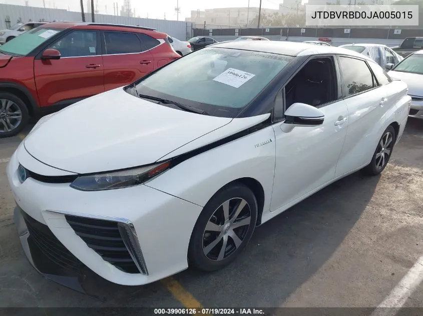 JTDBVRBD0JA005015 2018 Toyota Mirai