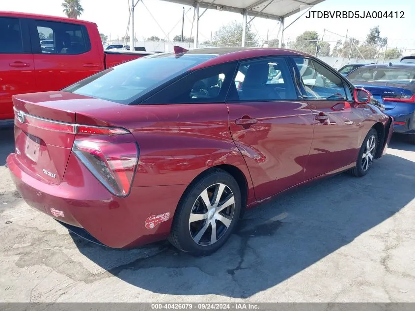 JTDBVRBD5JA004412 2018 Toyota Mirai