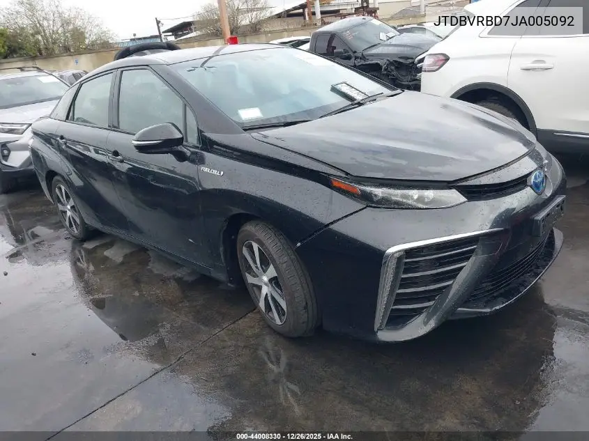 JTDBVRBD7JA005092 2018 Toyota Mirai