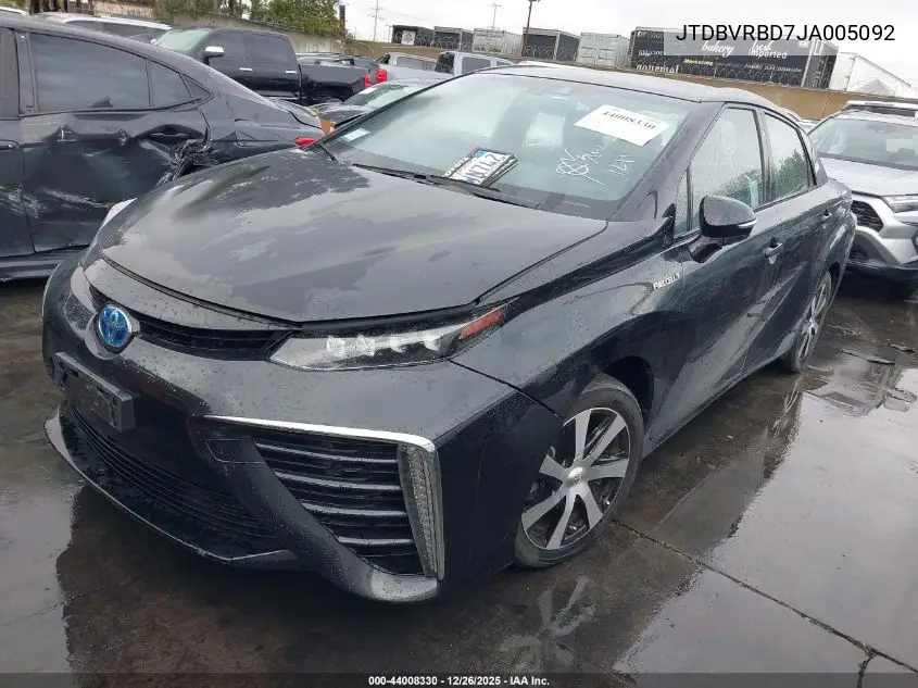 JTDBVRBD7JA005092 2018 Toyota Mirai
