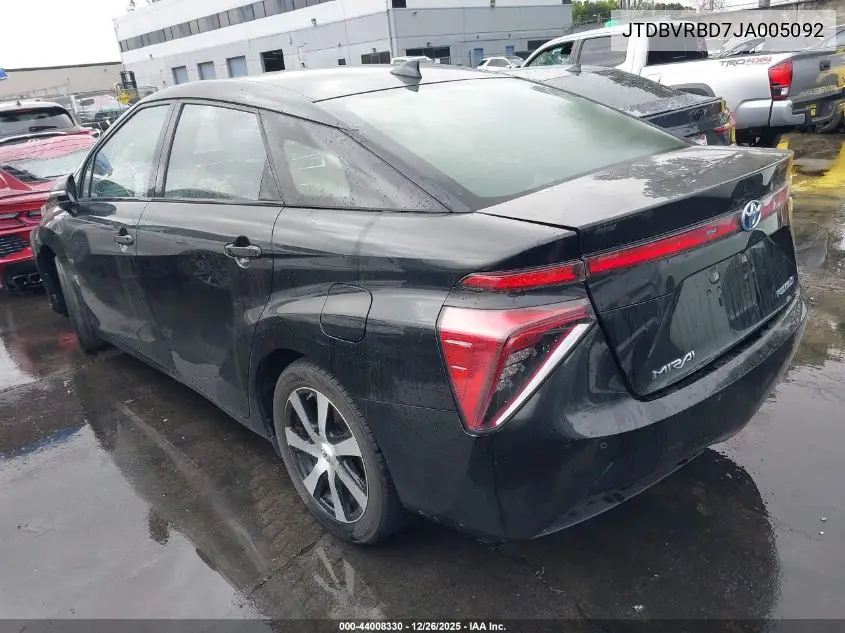 JTDBVRBD7JA005092 2018 Toyota Mirai