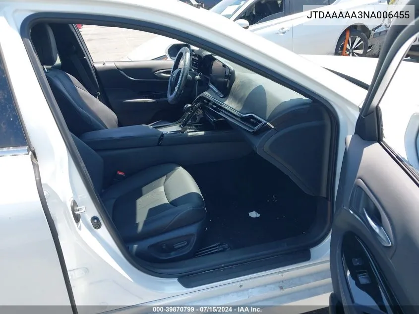 JTDAAAAA3NA006455 2022 Toyota Mirai Xle