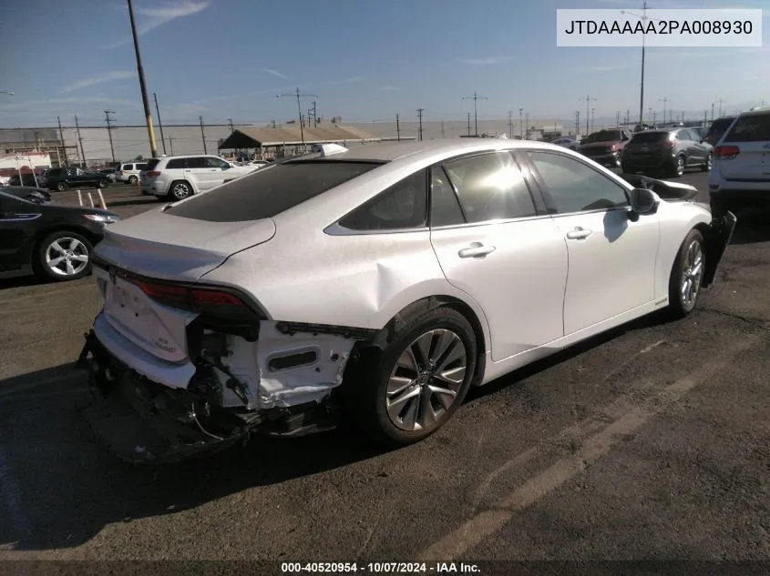 JTDAAAAA2PA008930 2023 Toyota Mirai Xle