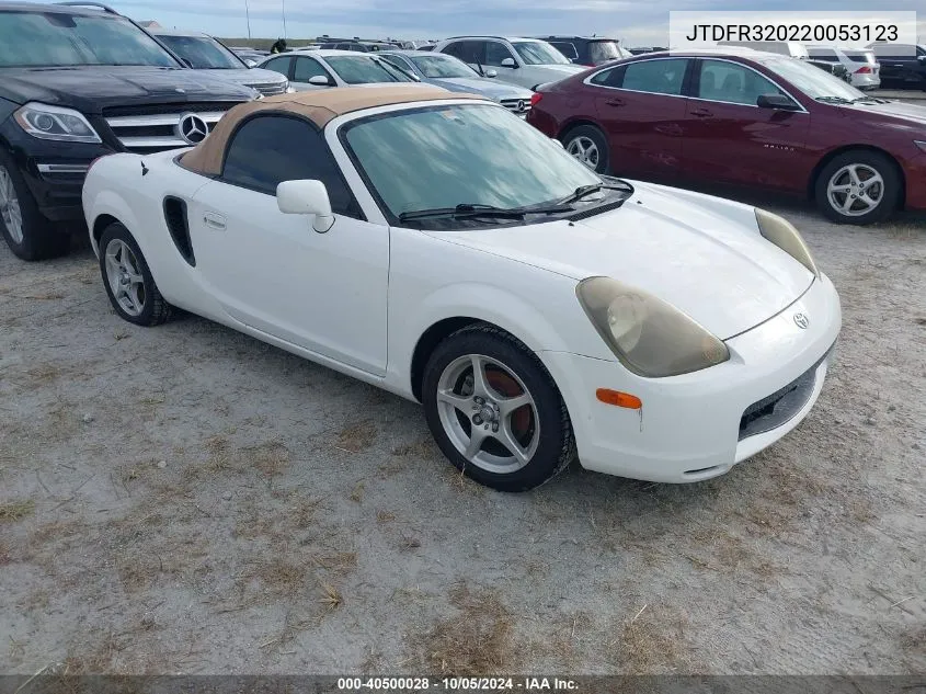 JTDFR320220053123 2002 Toyota Mr2 Spyder