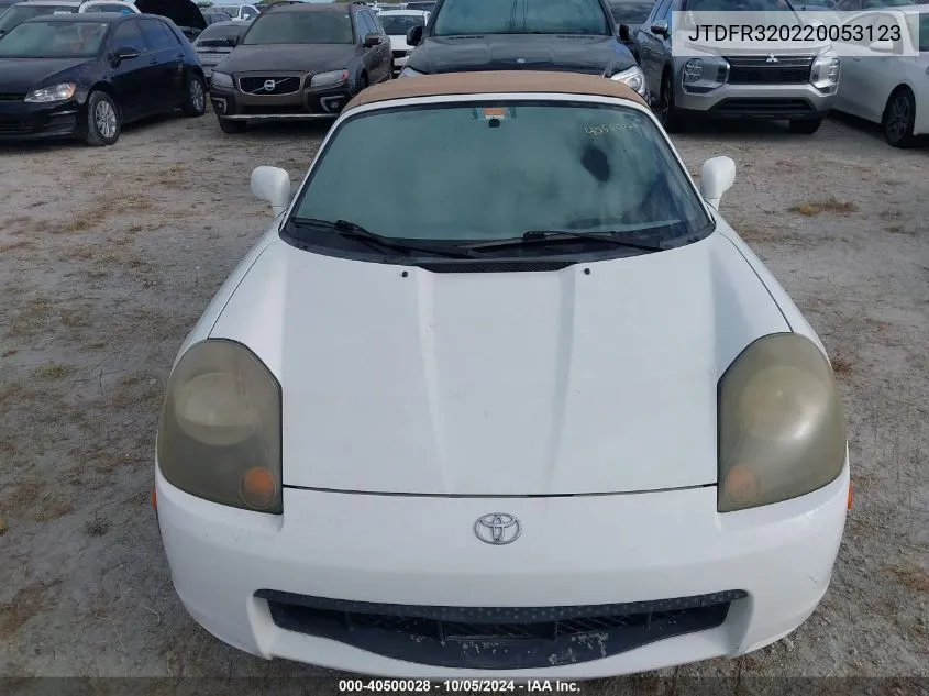 JTDFR320220053123 2002 Toyota Mr2 Spyder