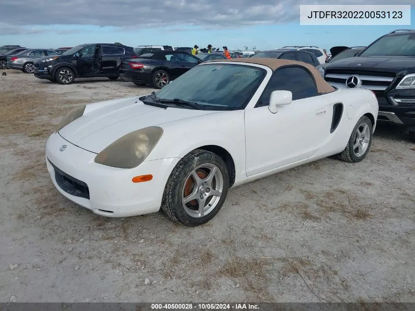 JTDFR320220053123 2002 Toyota Mr2 Spyder