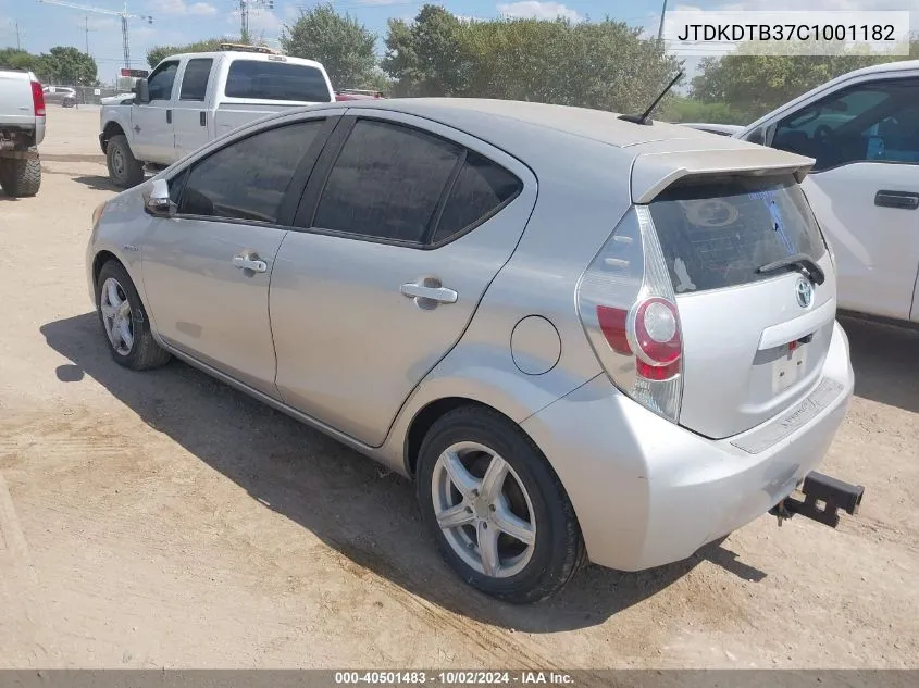 JTDKDTB37C1001182 2012 Toyota Prius C Three