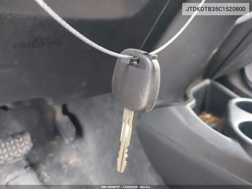 JTDKDTB35C1520800 2012 Toyota Prius C Two