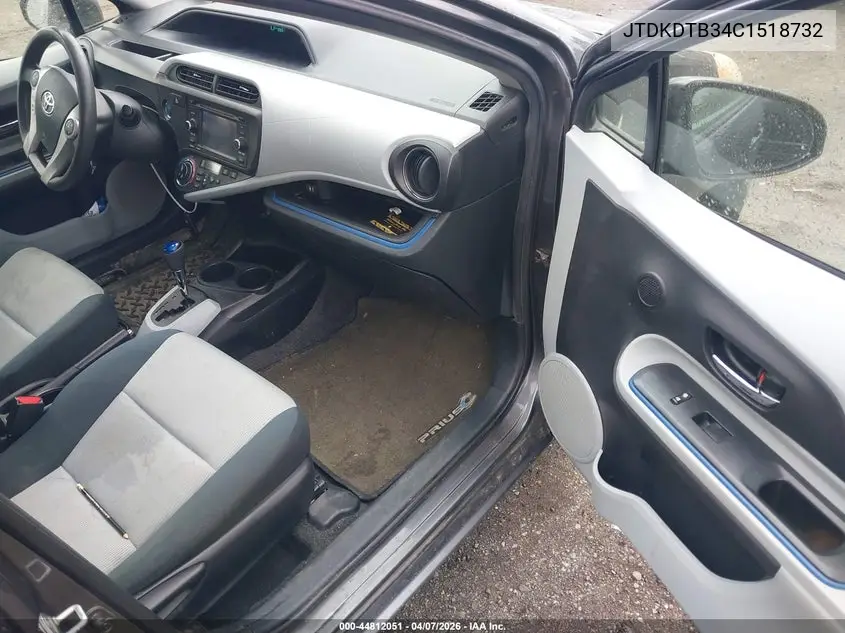 JTDKDTB34C1518732 2012 Toyota Prius C Three