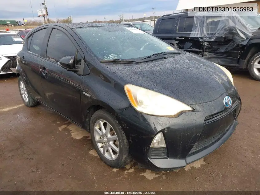 JTDKDTB33D1555983 2013 Toyota Prius C Three