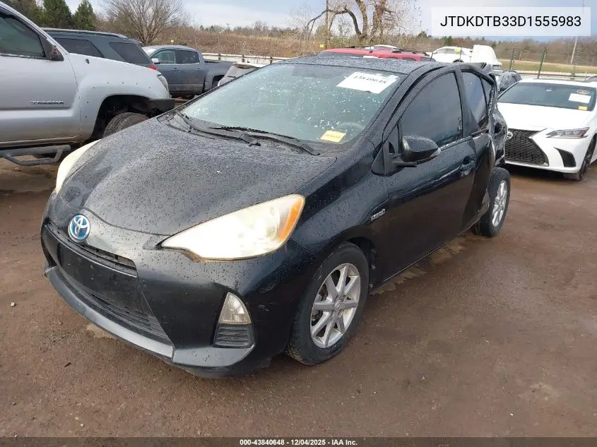JTDKDTB33D1555983 2013 Toyota Prius C Three
