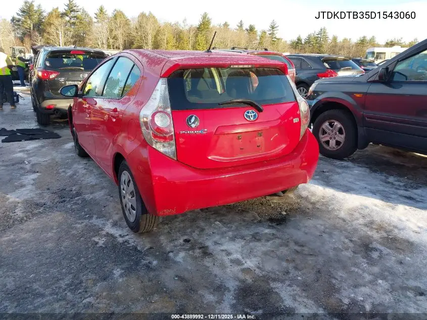 JTDKDTB35D1543060 2013 Toyota Prius C One
