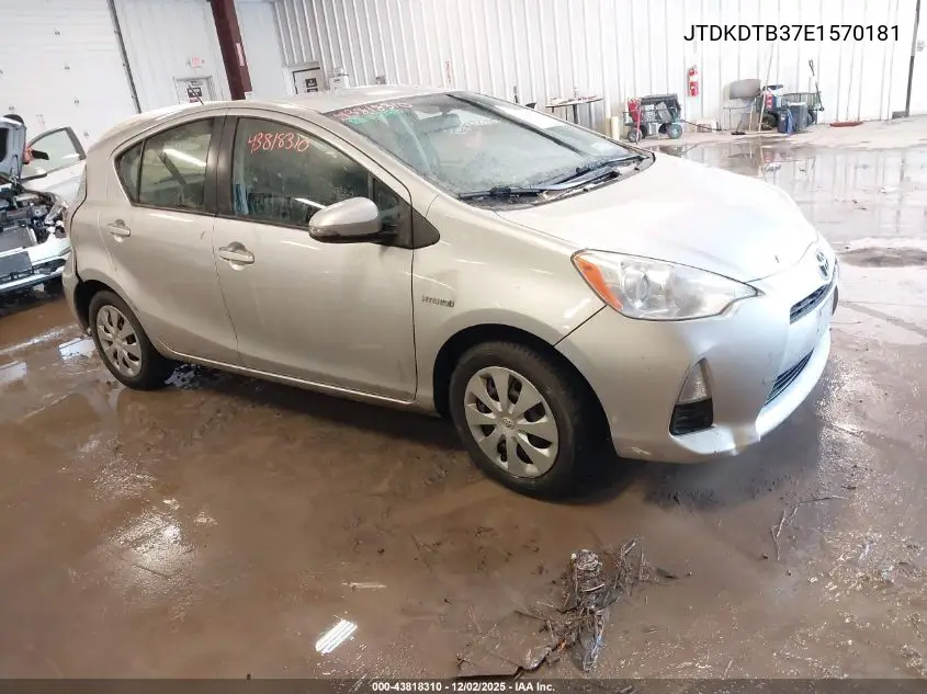 JTDKDTB37E1570181 2014 Toyota Prius C Two