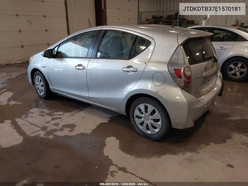 JTDKDTB37E1570181 2014 Toyota Prius C Two