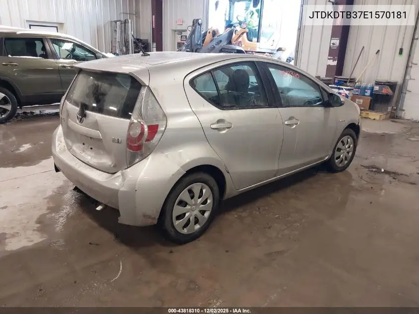 JTDKDTB37E1570181 2014 Toyota Prius C Two