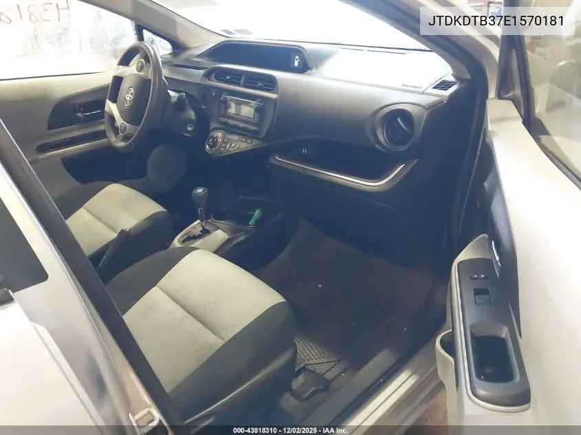 JTDKDTB37E1570181 2014 Toyota Prius C Two