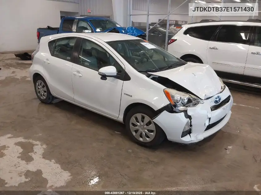 JTDKDTB37E1571430 2014 Toyota Prius C One
