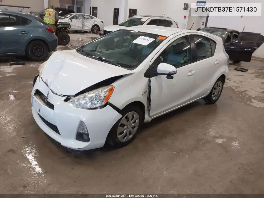 JTDKDTB37E1571430 2014 Toyota Prius C One
