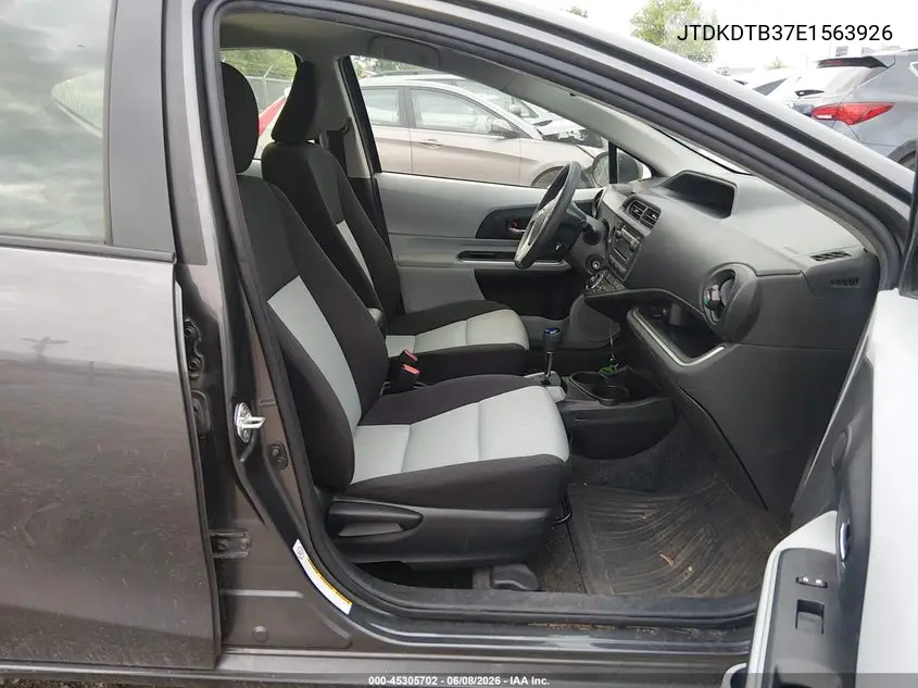 2014 Toyota Prius C Two VIN: JTDKDTB37E1563926 Lot: 45305702