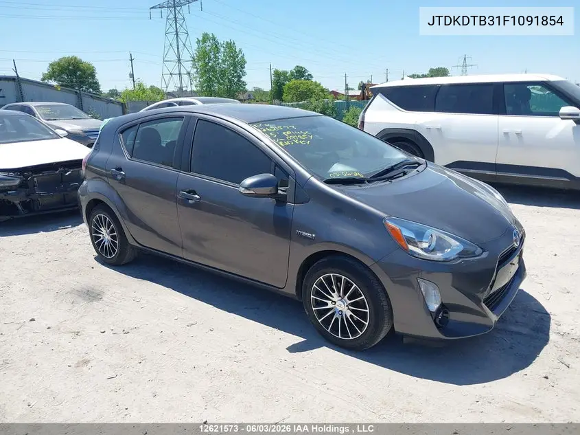 2015 Toyota Prius C Technology VIN: JTDKDTB31F1091854 Lot: 12621573