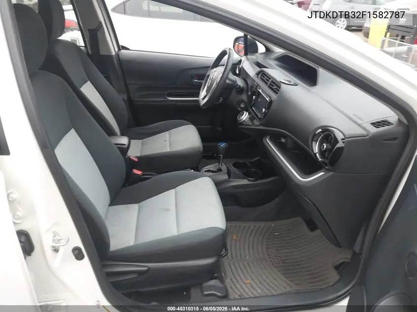 2015 Toyota Prius C Two VIN: JTDKDTB32F1582787 Lot: 45310315