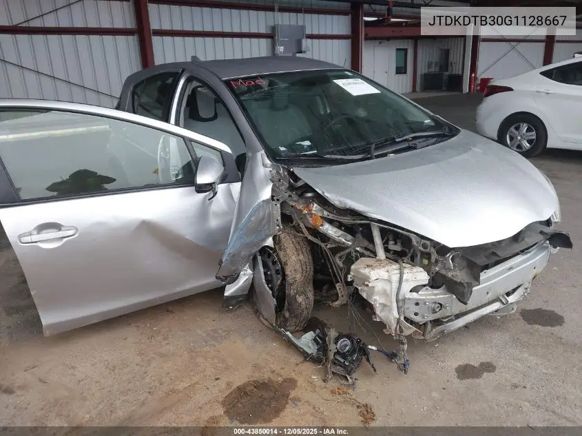 JTDKDTB30G1128667 2016 Toyota Prius C One