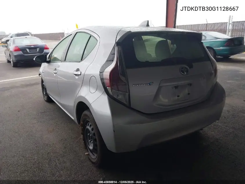 JTDKDTB30G1128667 2016 Toyota Prius C One