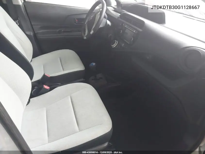 JTDKDTB30G1128667 2016 Toyota Prius C One