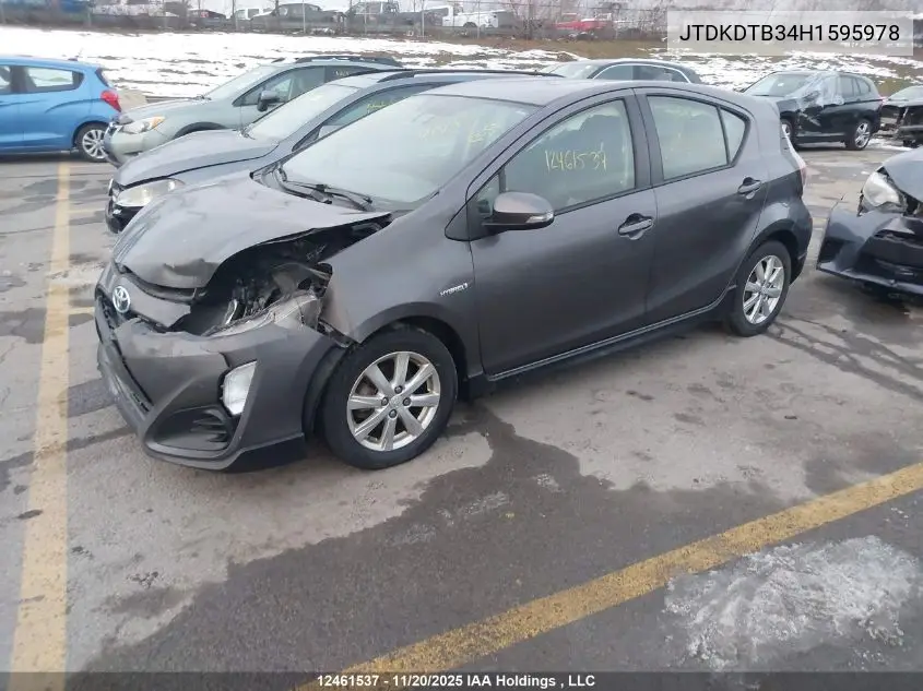 JTDKDTB34H1595978 2017 Toyota Prius C Technology