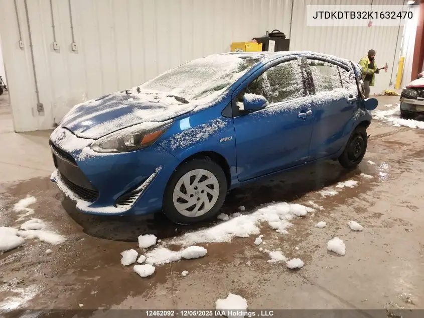 JTDKDTB32K1632470 2019 Toyota Prius C Upgrade
