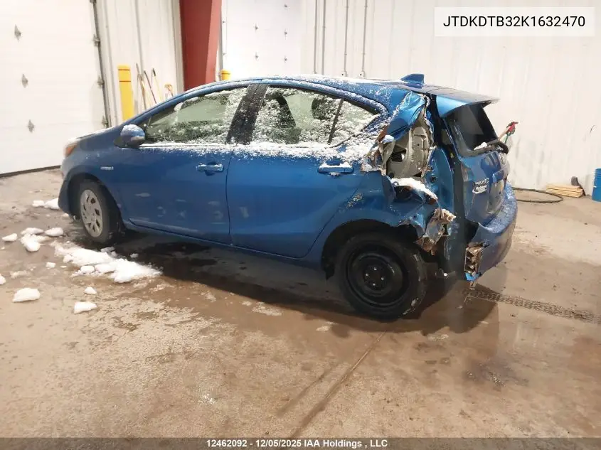 JTDKDTB32K1632470 2019 Toyota Prius C Upgrade