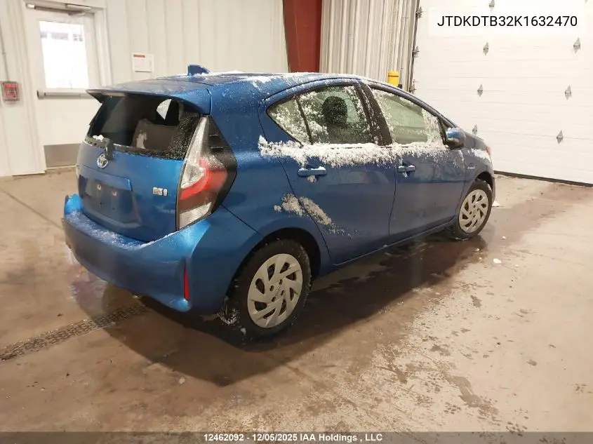 JTDKDTB32K1632470 2019 Toyota Prius C Upgrade