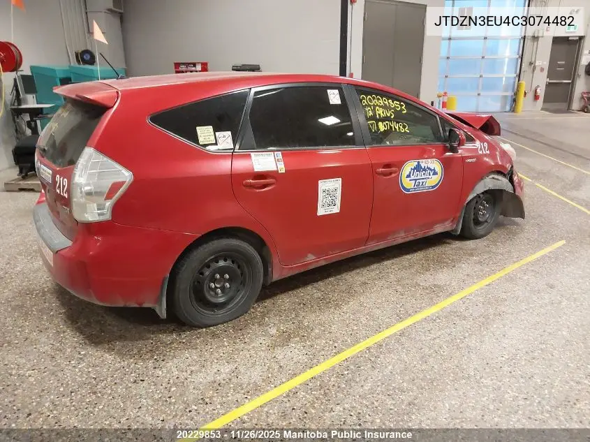 JTDZN3EU4C3074482 2012 Toyota Prius V