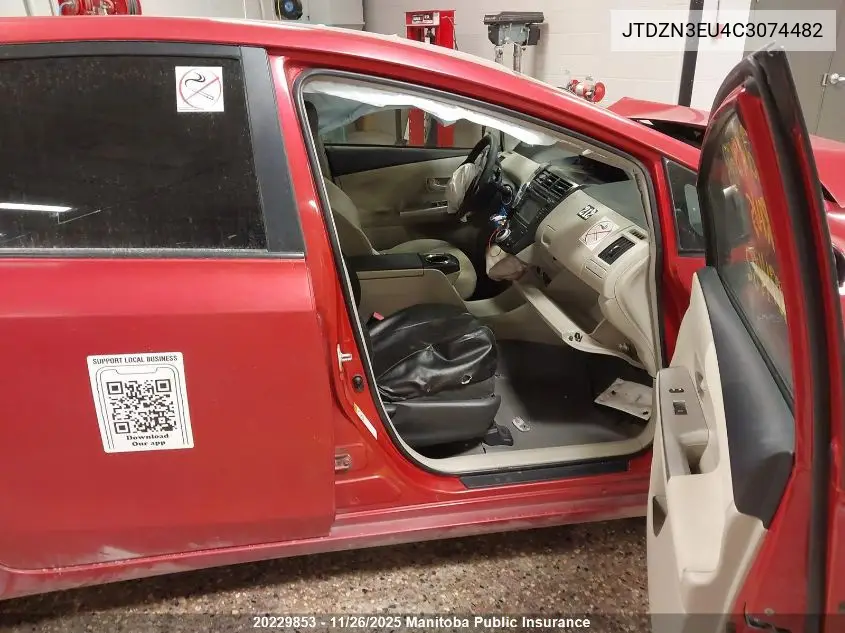 JTDZN3EU4C3074482 2012 Toyota Prius V