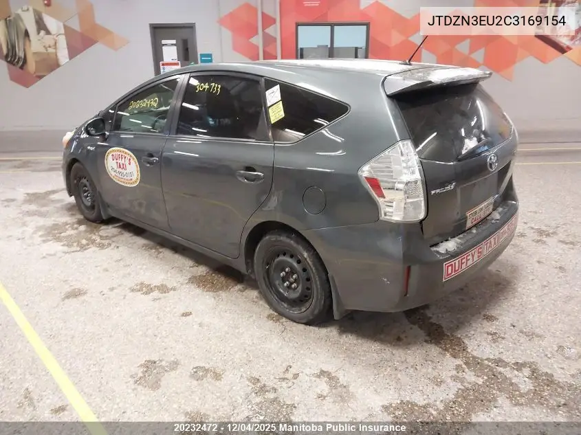 JTDZN3EU2C3169154 2012 Toyota Prius V