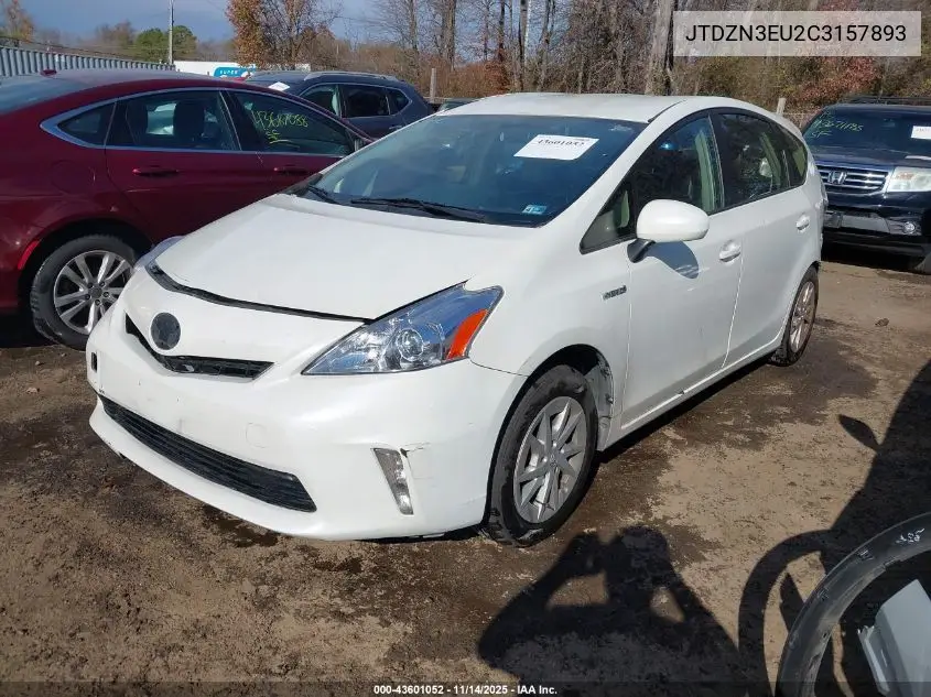 JTDZN3EU2C3157893 2012 Toyota Prius V Two