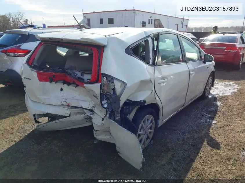 JTDZN3EU2C3157893 2012 Toyota Prius V Two