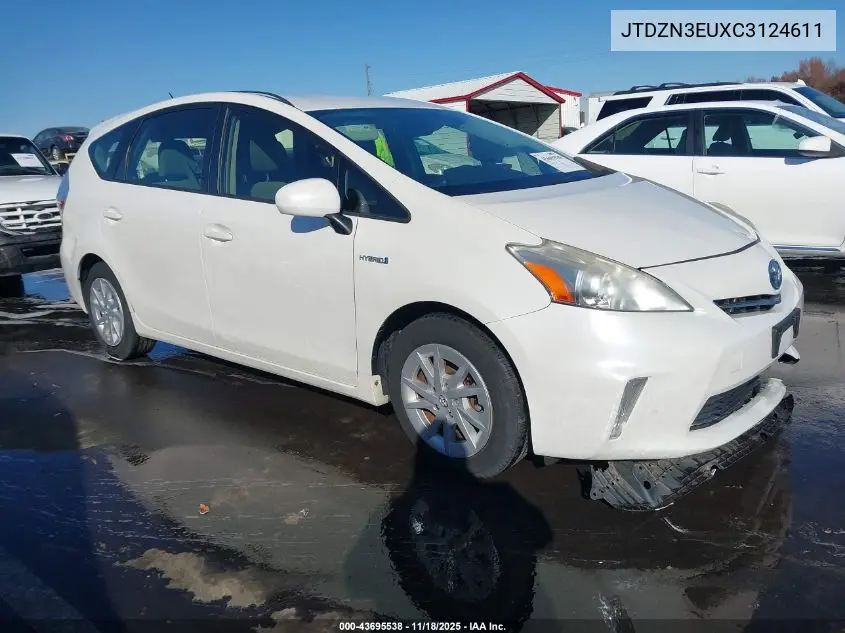 JTDZN3EUXC3124611 2012 Toyota Prius V Three