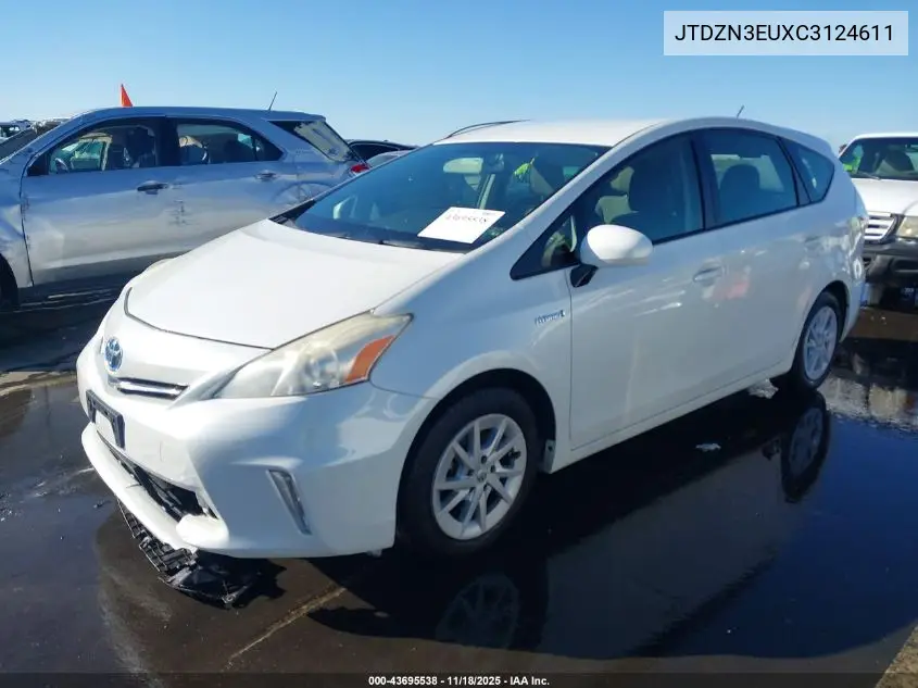JTDZN3EUXC3124611 2012 Toyota Prius V Three