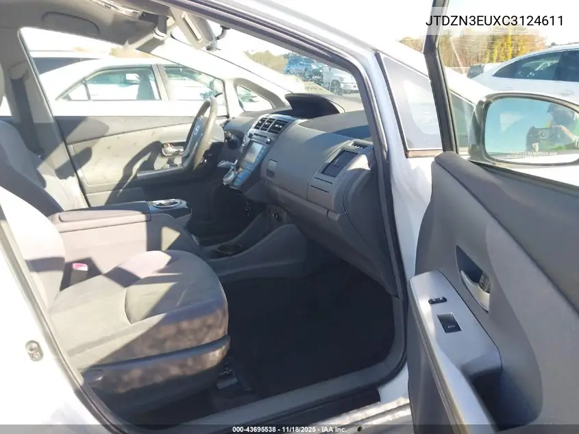 JTDZN3EUXC3124611 2012 Toyota Prius V Three