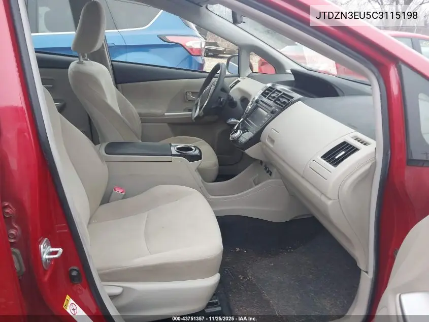 JTDZN3EU5C3115198 2012 Toyota Prius V Two
