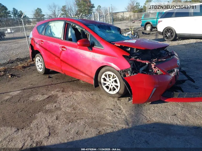 JTDZN3EU2C3043781 2012 Toyota Prius V Three