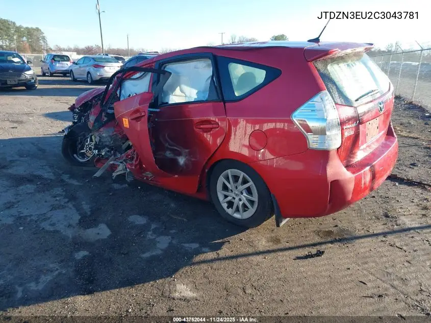 JTDZN3EU2C3043781 2012 Toyota Prius V Three