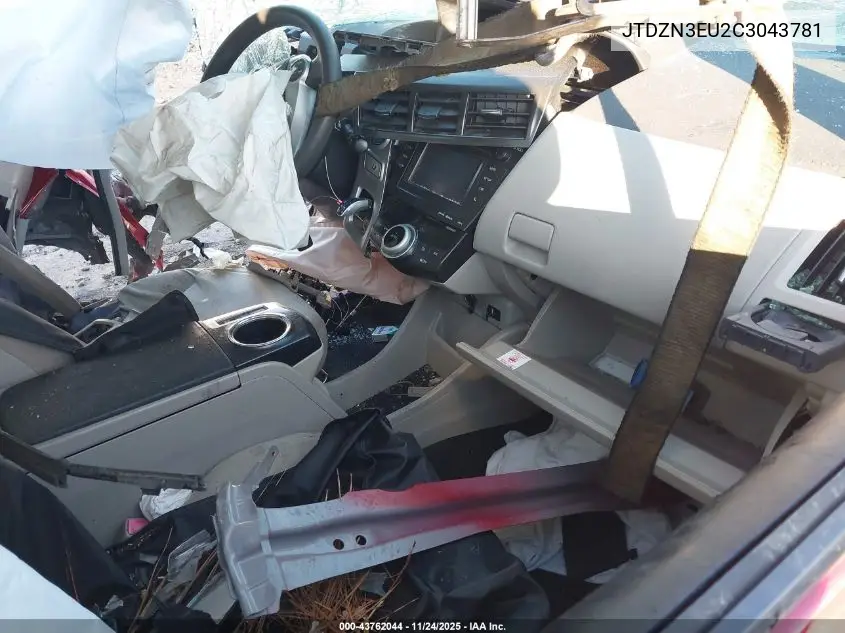 JTDZN3EU2C3043781 2012 Toyota Prius V Three