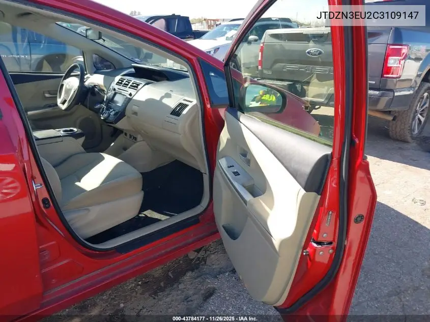 JTDZN3EU2C3109147 2012 Toyota Prius V Three