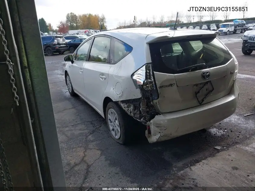 JTDZN3EU9C3155851 2012 Toyota Prius V Five