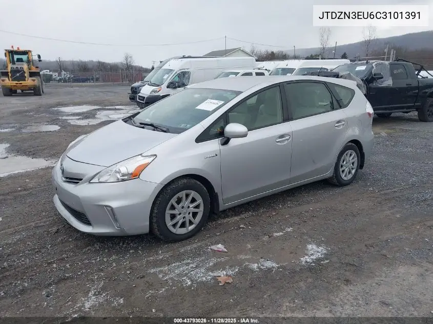 JTDZN3EU6C3101391 2012 Toyota Prius V Three