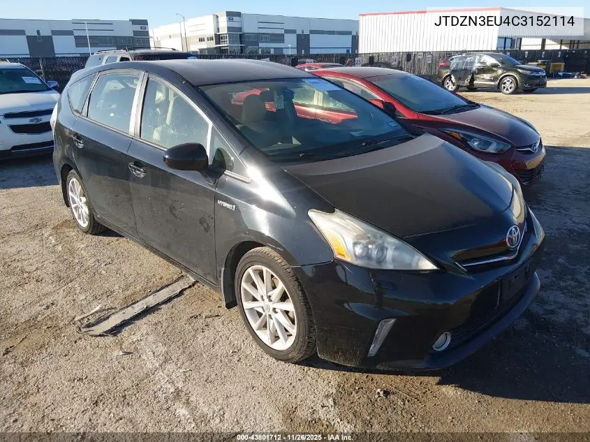 JTDZN3EU4C3152114 2012 Toyota Prius V Five
