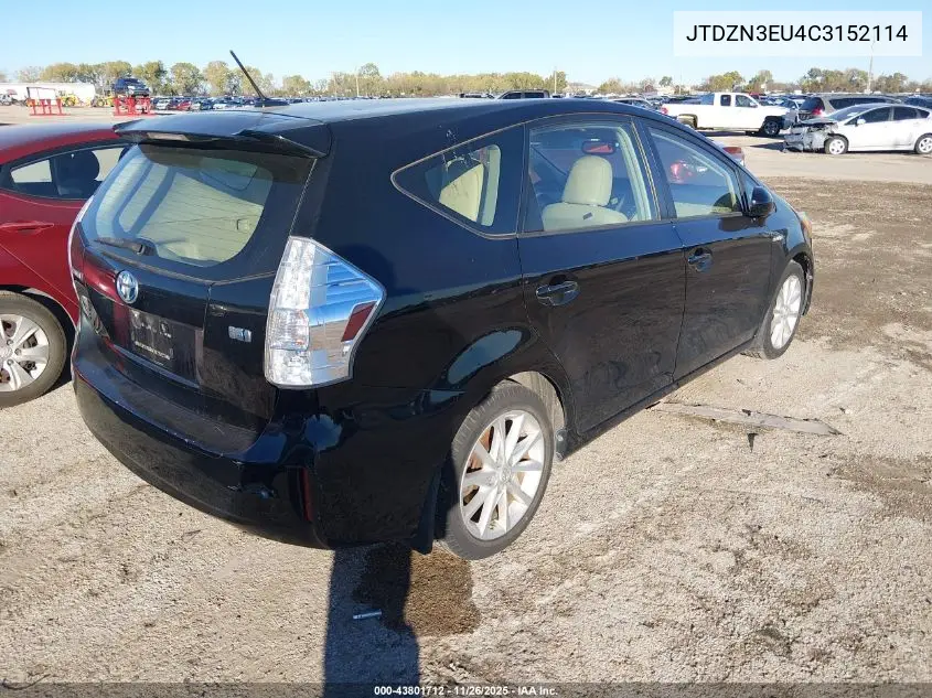 JTDZN3EU4C3152114 2012 Toyota Prius V Five